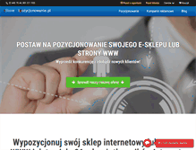 Tablet Screenshot of pozycjonowanie.sstore.pl